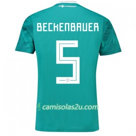 Camisolas de Futebol Alemanha Beckenbauer 5 Equipamento Alternativa Copa do Mundo 2018 Manga Curta
